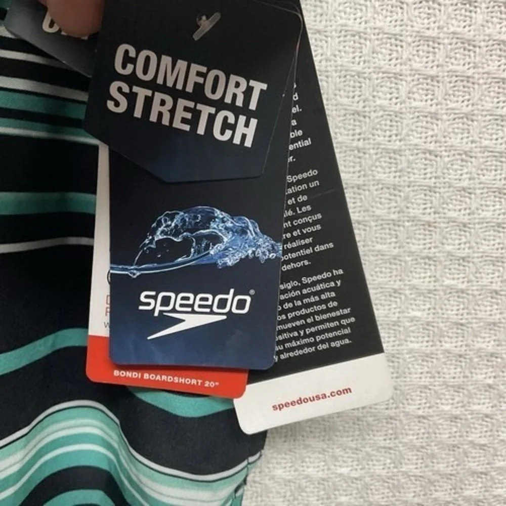 NWT Speedo Bondi Eco 4-Way Stretch UPF 50+ Board/Swim‎ Shorts Men L Egypt
